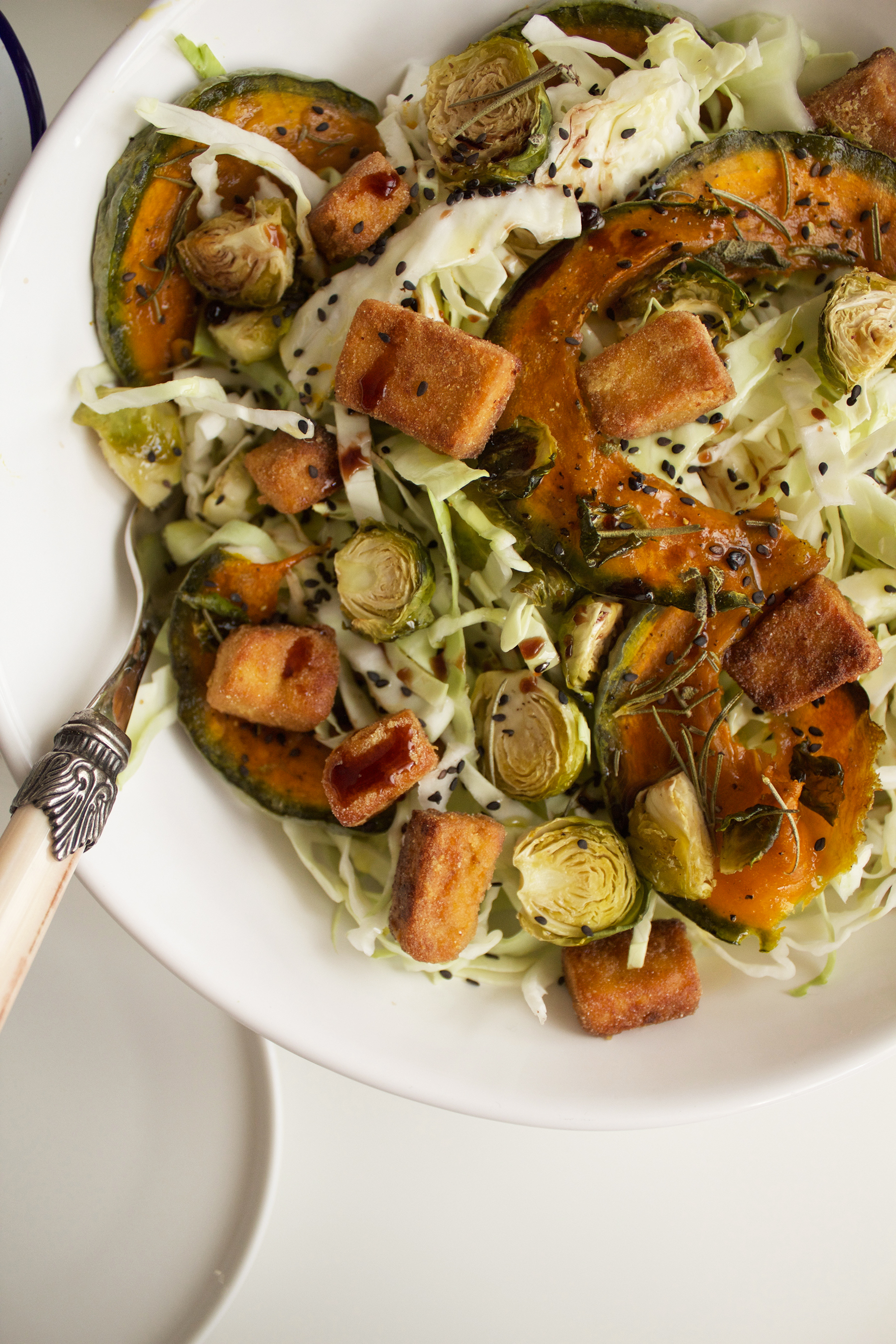 L'insalata è pronta per essere servita