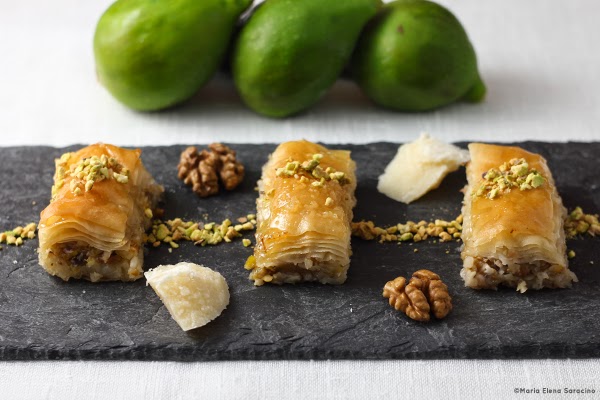 Se questo è un uovo - Baklava con fichi e Parmigiano Reggiano