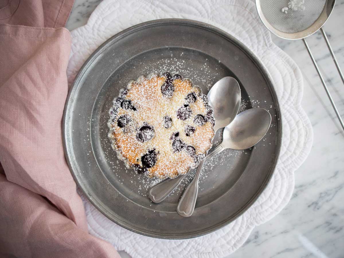 Clafoutis ai mirtilli