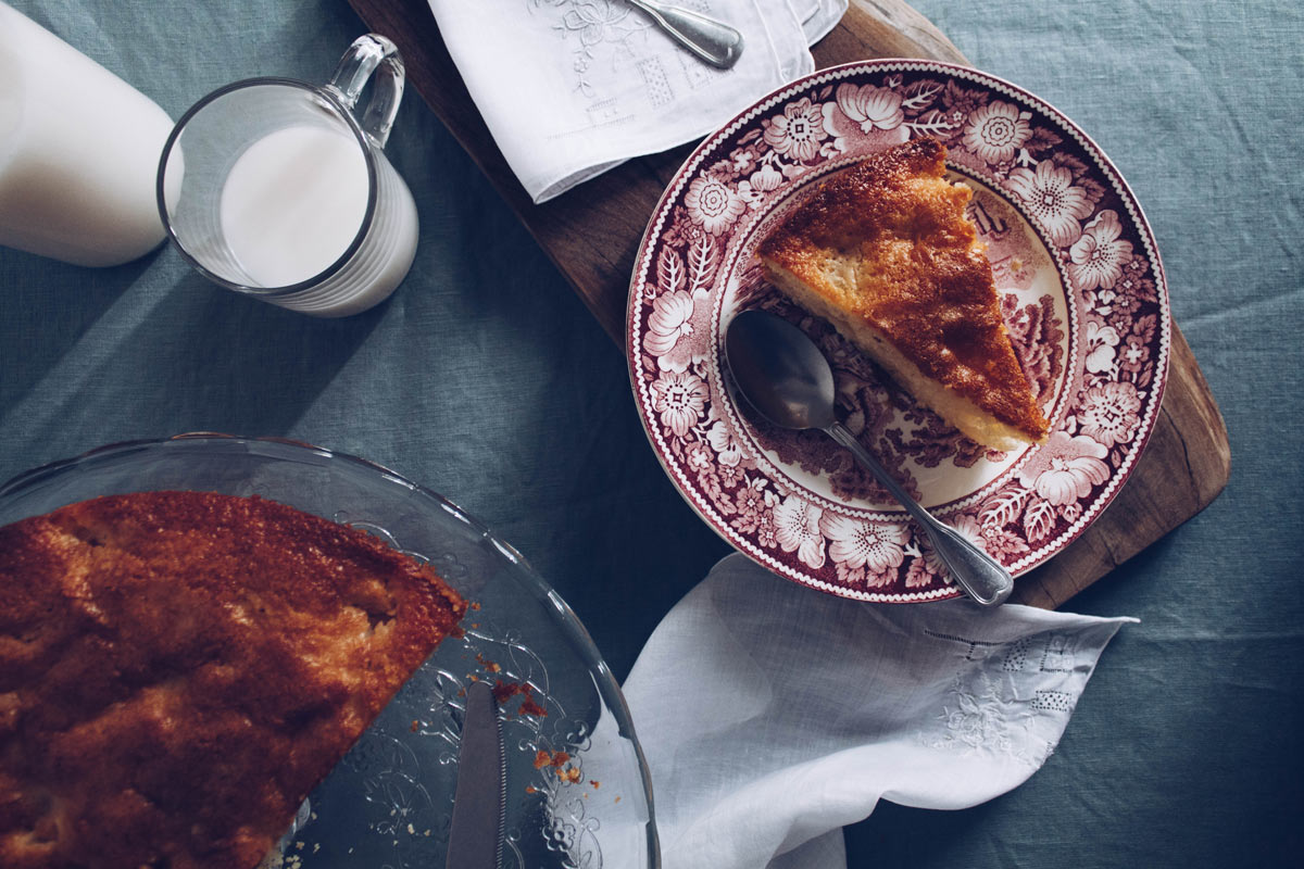 Torta di mele e fichi