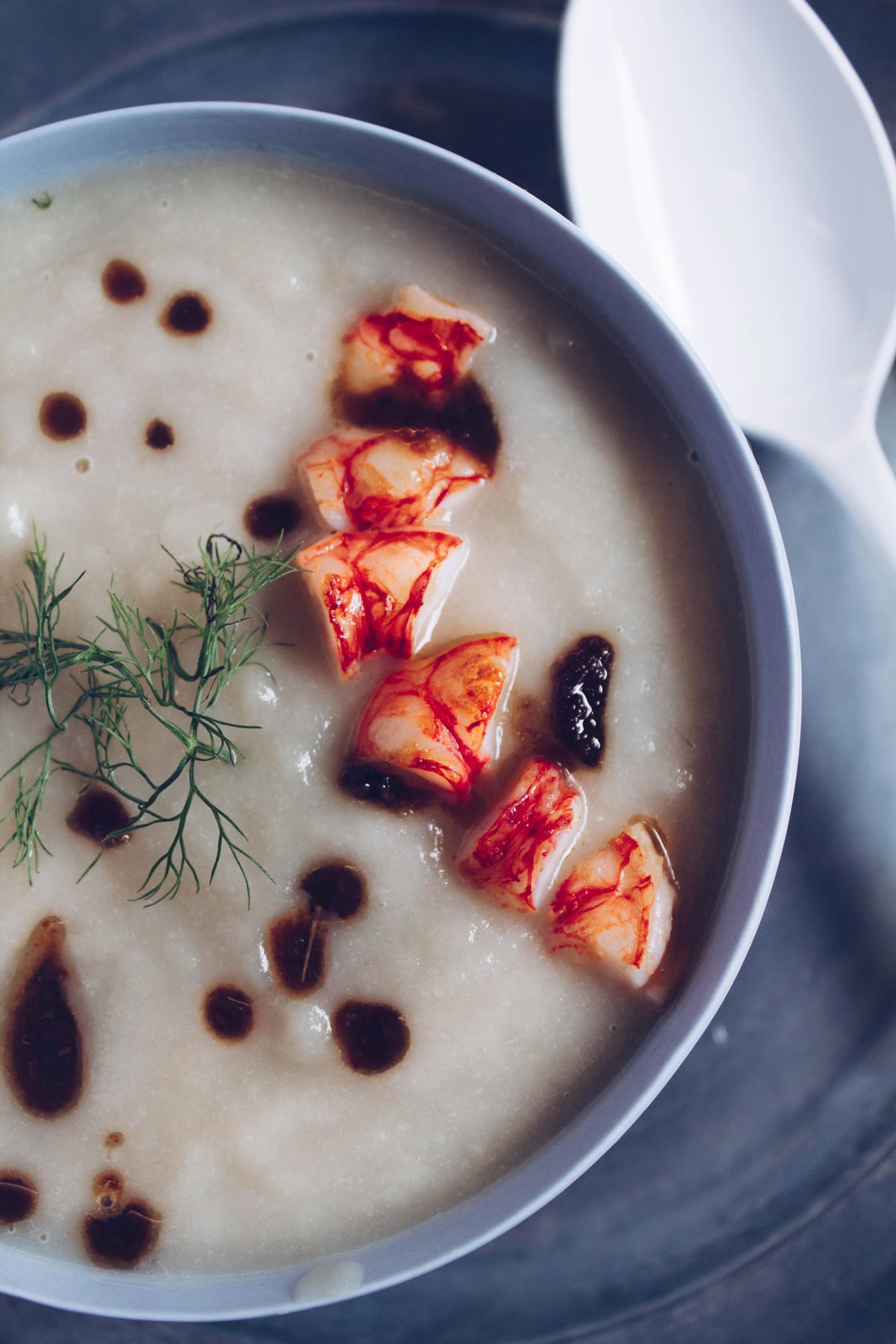 Se questo è un uovo - Crema di finocchi con gamberi